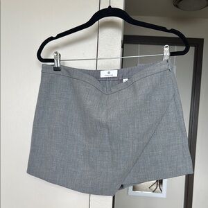 Aritzia Asymmetrical Gray Skirt